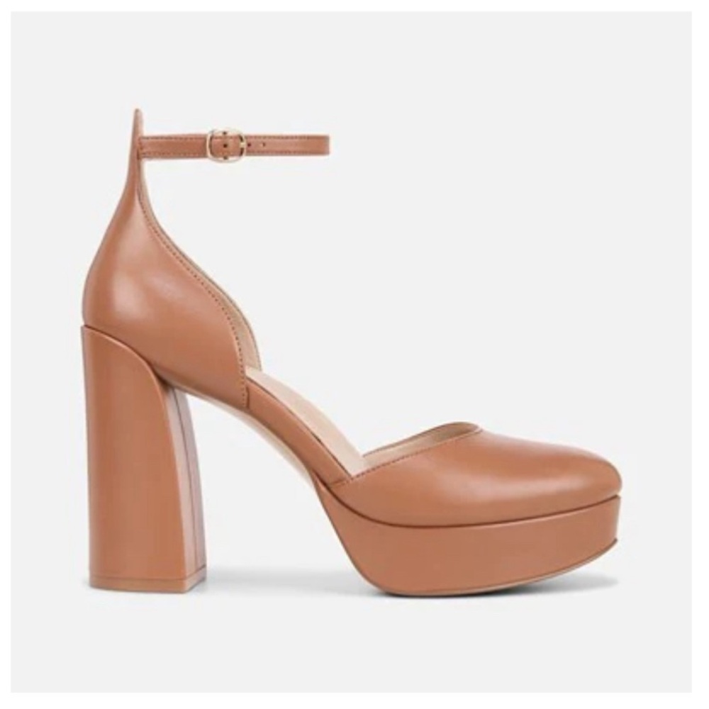 Naturalizer Tan Platform Heels 7